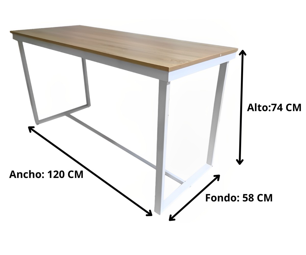 Mesa Despacho, oficina, escritorio, ordenador 120cm modelo Sintra