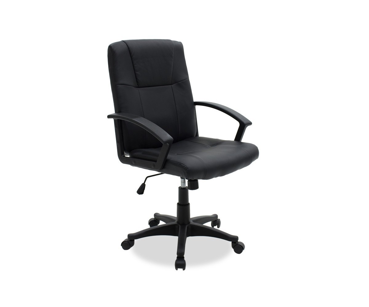 Silla de Trabajo de Oficina en Color Negro - 95/85x61x58 cm, Diseño Ergonómico con Reposabrazos para Mayor Comodidad.